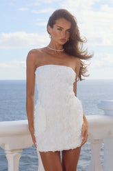 ROSALINE MINI DRESS - WHITE