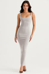 smoke bodycon maxi dress