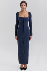 midnight bodycon maxi dress - sale