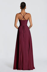 Irie Maxi Dress - Cherry Lacquer