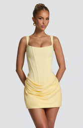 Cornelia Mini Dress - Lemon