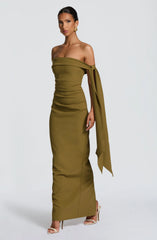 Addie Maxi Dress - Deep Olive