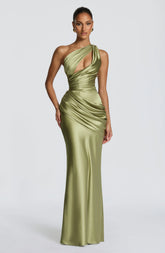 Emina Maxi Dress - Light Olive