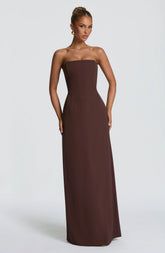 Irmina Maxi Dress - Plum Brown