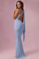 Jersey Bridesmaid Dress in Powder Blue