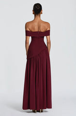 Delilah Maxi Dress - Cherry Lacquer