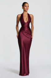 Elowen Maxi Dress - Cherry Lacquer