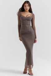 smoke maxi dress