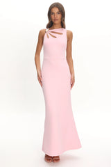 Antwerp Cut-Out Bust Maxi Dress Pink