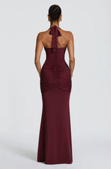 Morrigan Maxi Dress - Cherry Lacquer