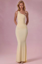 Jersey Bridesmaid Dress in Butter Yellow