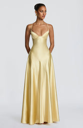 Asterin Maxi Dress - Lemon