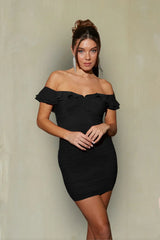 Dahlia Off the Shoulder Ruffle Mini Dress