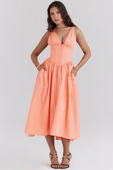 sorbet cotton corset sundress