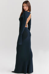midnight blue maxi dress