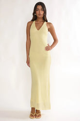 Introductions Knit Sequin Maxi Dress Butter