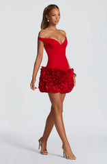 Aveta Mini Dress - Red