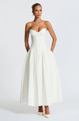 Salma Midi Dress - Ivory