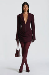 Susie Mini Dress - Plum