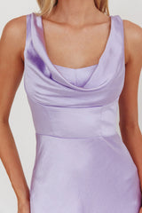 Lainy Cowl Bust Maxi Dress Lilac