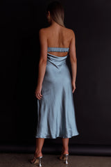 Ladies' Night Cowl Back Midi Dress Seafoam