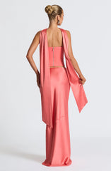 Bernadette Maxi Skirt - Coral Pink