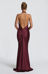 Linette Gown - Cherry Lacquer