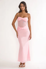 Stara Knot Accent Maxi Dress Blush