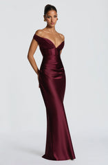 Aurelia Maxi Dress - Cherry Lacquer